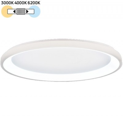 Φωτιστικό Πλαφονιέρα Φ60cm LED 28W 230V 2800lm CCT 42044-B-WH